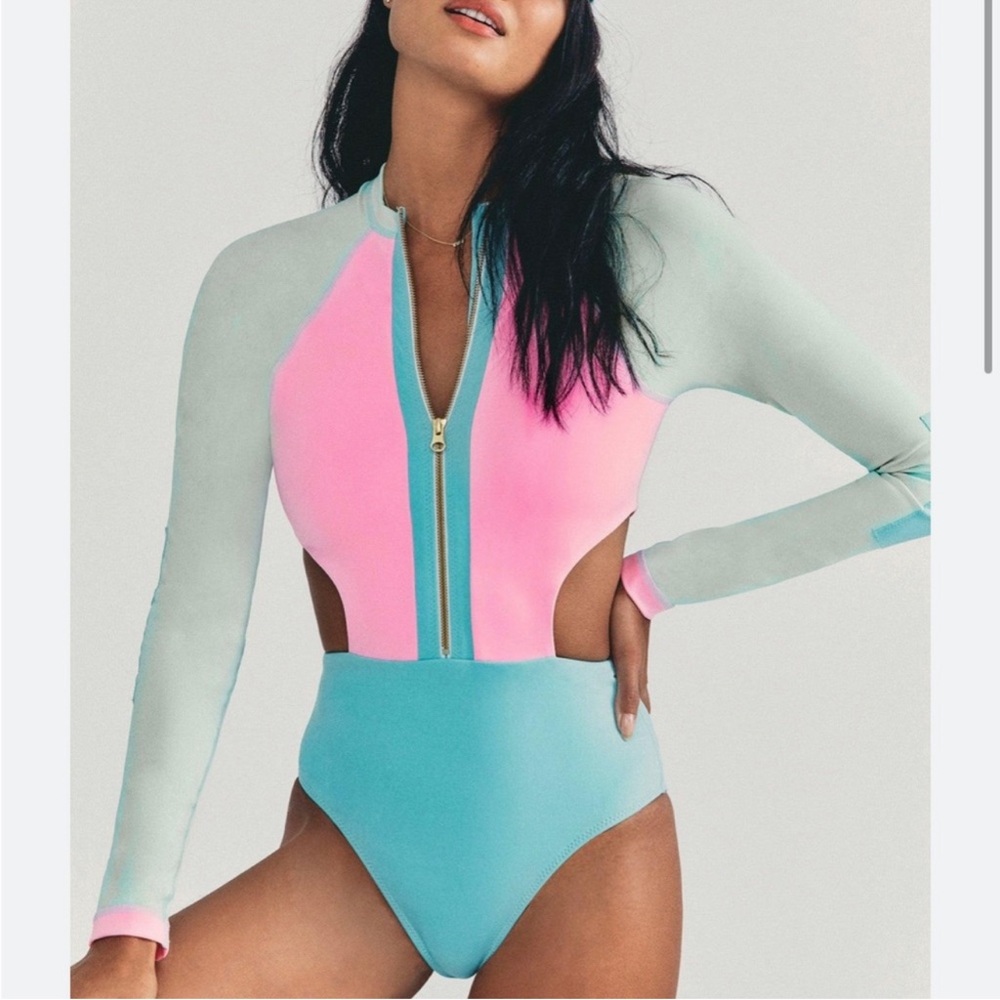 Love shack fancy x hurley collab long sleeve one piece